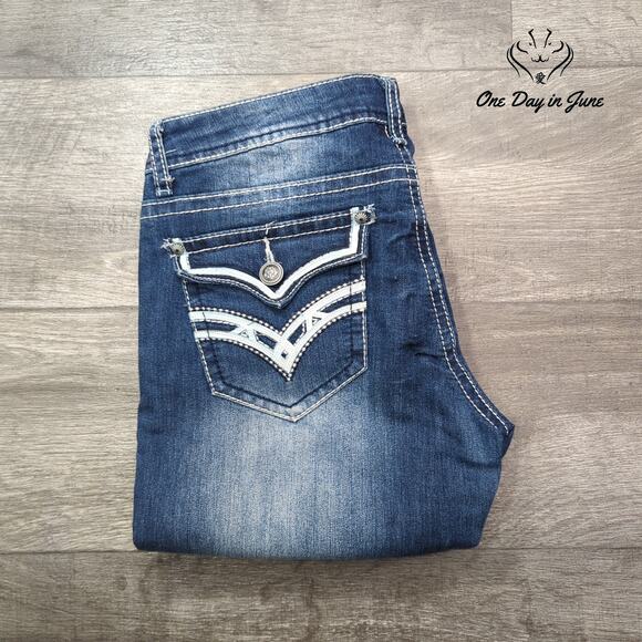 ZCO Jeans Juniors Straight Leg Jeans Size 11 - Picture 6 of 6